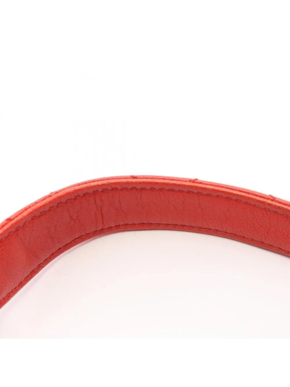 Chanel Handbag Quilted Red Caviar Leather Top Handle
